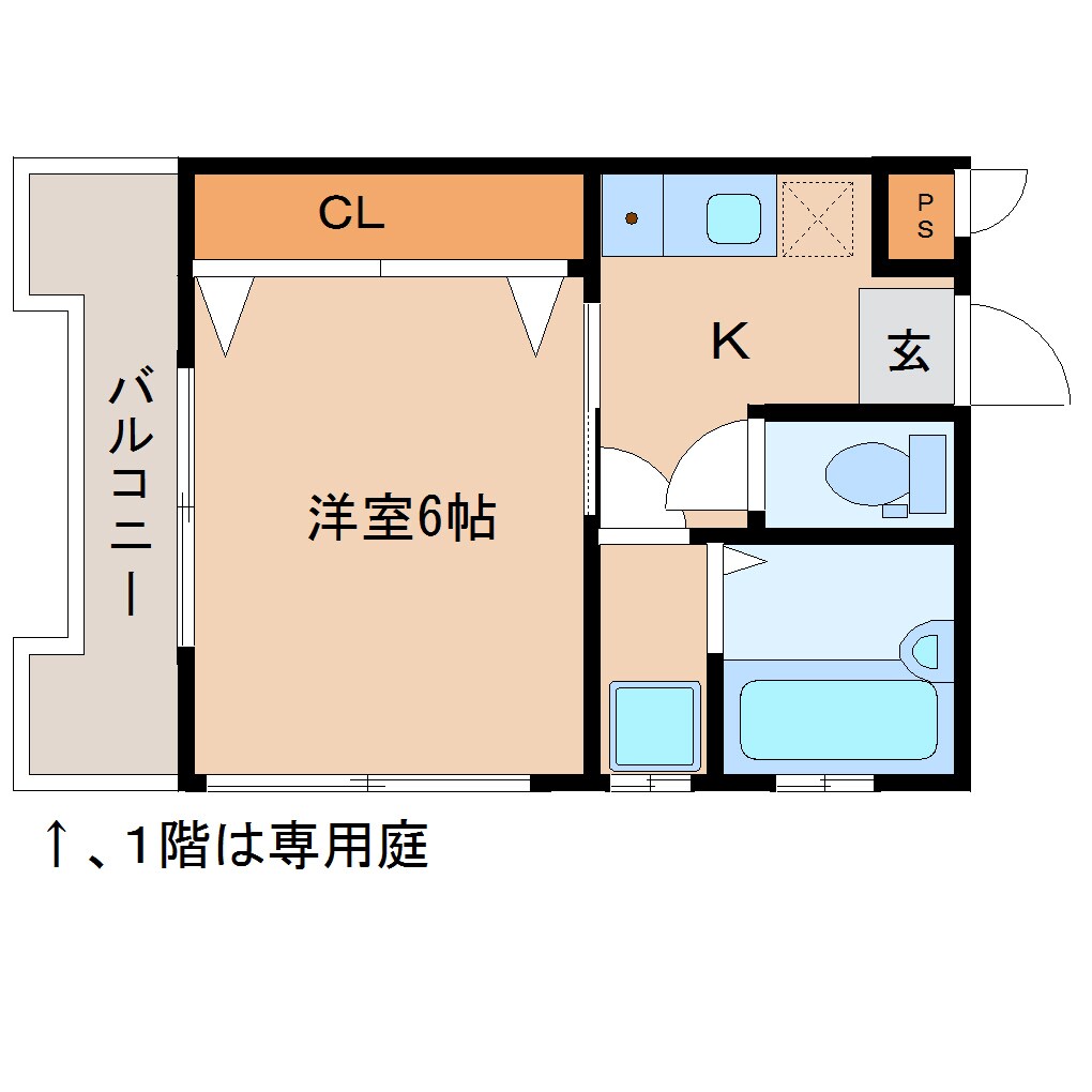 立花駅 徒歩4分 3階の物件間取画像