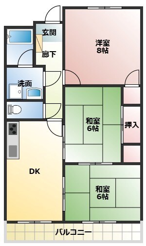 武庫之荘駅 徒歩23分 2階の物件間取画像