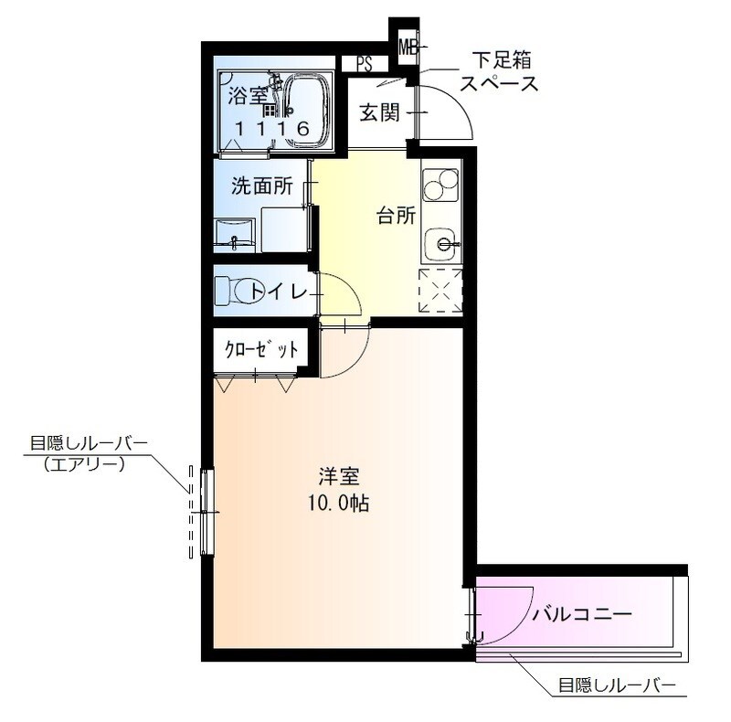 神崎川駅 徒歩9分 1階の物件間取画像