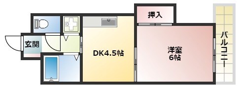 園田駅 徒歩15分 2階の物件間取画像