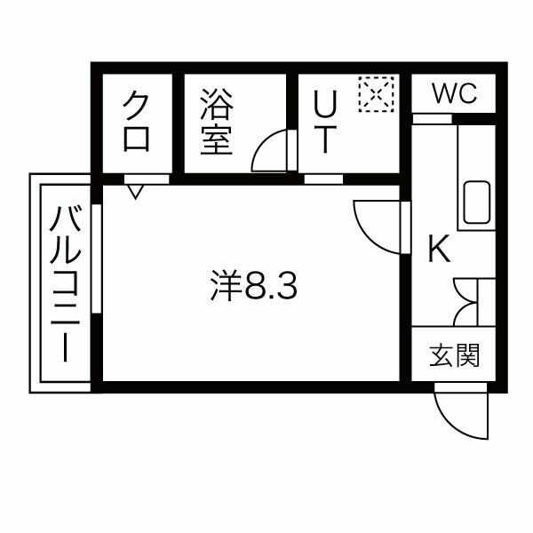 杭瀬駅 徒歩5分 1階の物件間取画像