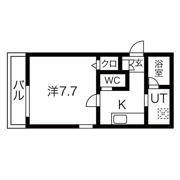 杭瀬駅 徒歩5分 1階の物件間取画像