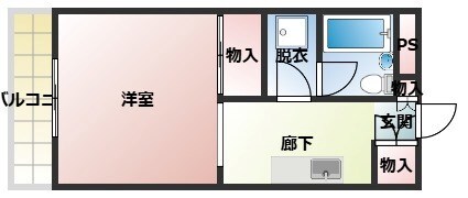 立花駅 徒歩6分 2階の物件間取画像