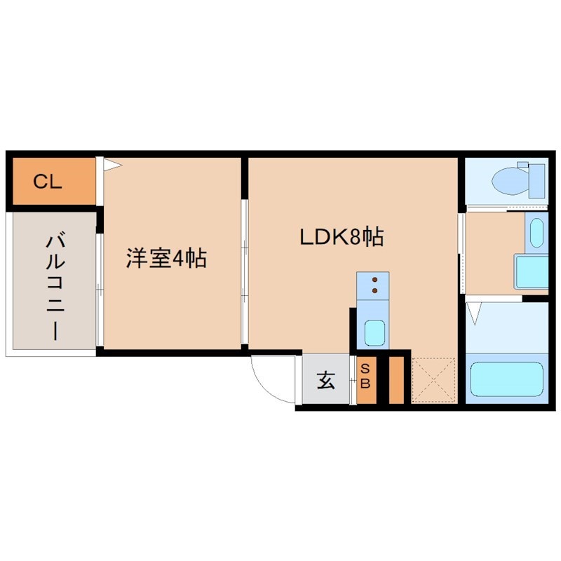 杭瀬駅 徒歩8分 2階の物件間取画像