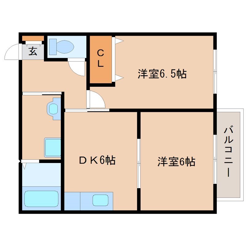 塚口駅 徒歩6分 2階の物件間取画像