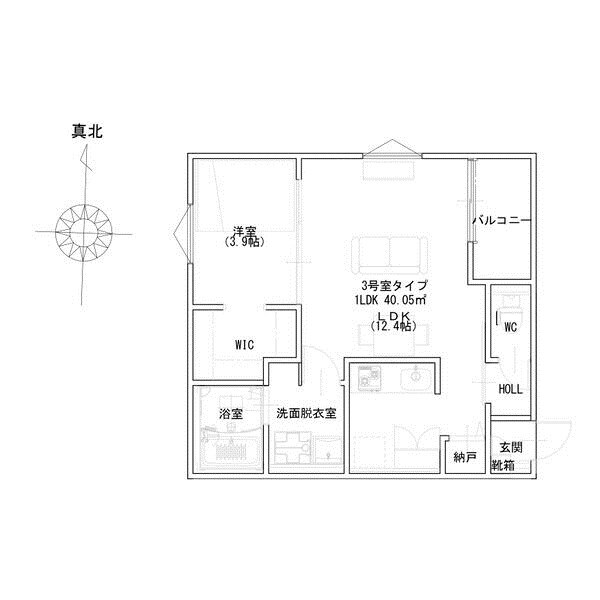 尼崎駅 徒歩13分 2階の物件間取画像