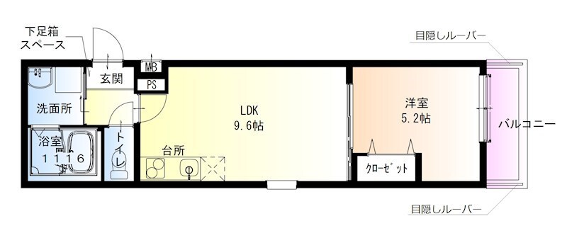 尼崎駅 徒歩4分 1階の物件間取画像