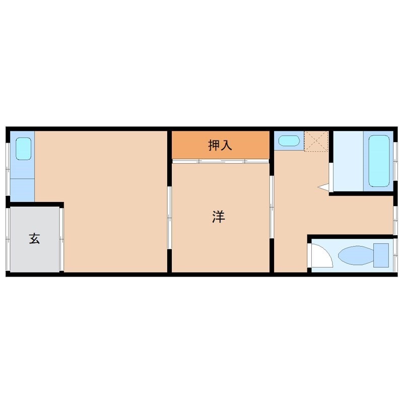 出屋敷駅 徒歩5分の物件間取画像