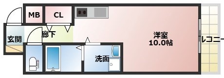 立花駅 徒歩3分 7階の物件間取画像