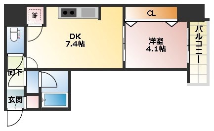 尼崎駅 徒歩9分 2階の物件間取画像