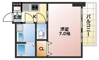 尼崎駅 徒歩9分 13階の物件間取画像