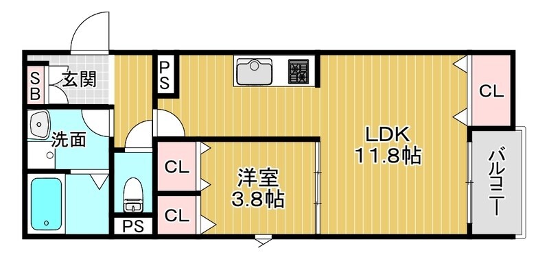 クベルガーデン塚口の物件間取画像