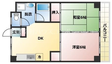 園田駅 徒歩5分 4階の物件間取画像