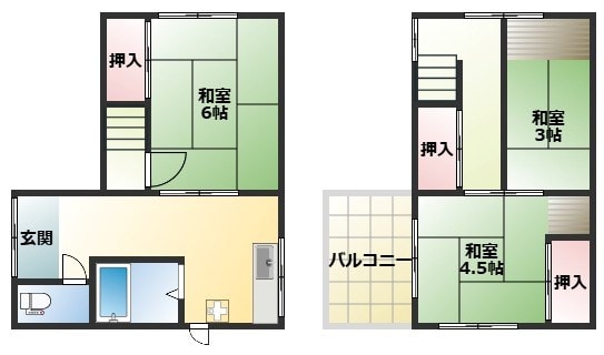 塚口駅 徒歩19分 1-2階の物件間取画像