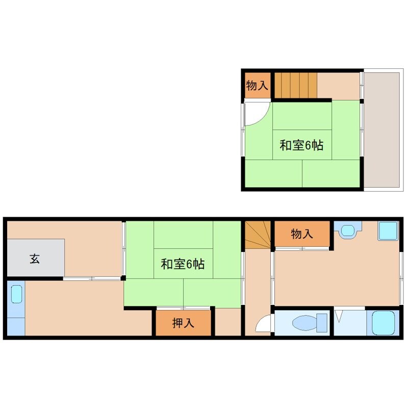 本田貸家の物件間取画像