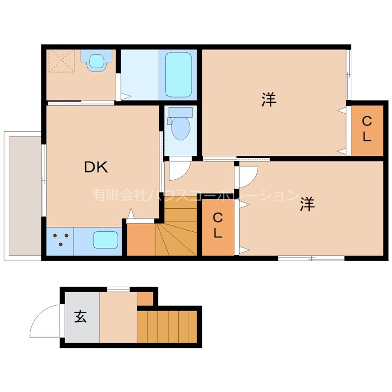 杭瀬南新町2丁目アパートの物件間取画像