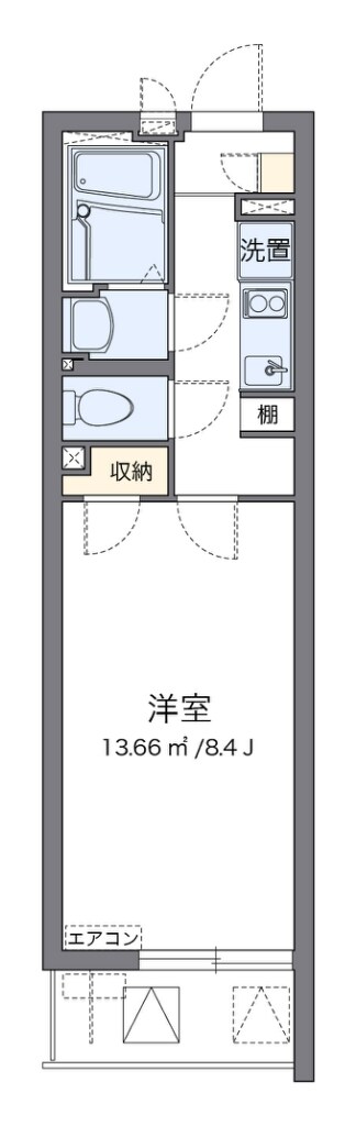 クレイノ楓の物件間取画像