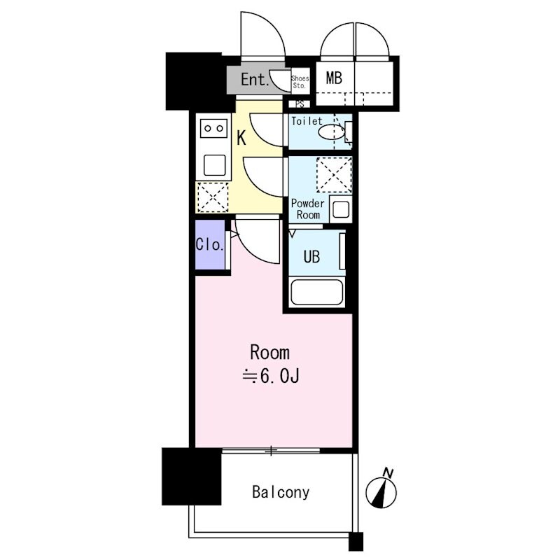 エスリード ザ・イーストレジデンス大阪城の物件間取画像