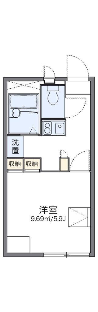 レオパレスパークコンフォール２１の物件間取画像