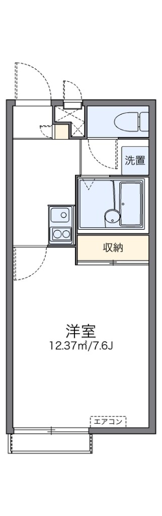 レオパレスメゾン　マドレーヌの物件間取画像