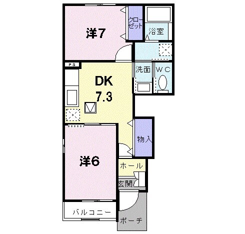 ファシネイション春日IIの物件間取画像