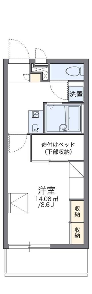 レオパレスＭｓ　ＳＫＹ　寺方錦の物件間取画像