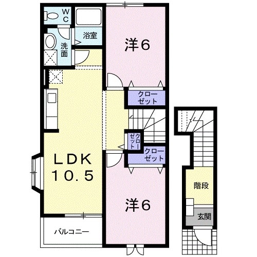 パルテール池田の物件間取画像