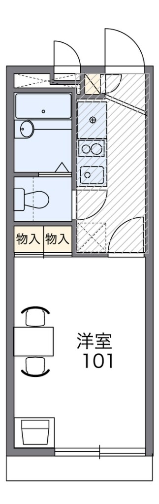 レオパレススプルースの物件間取画像