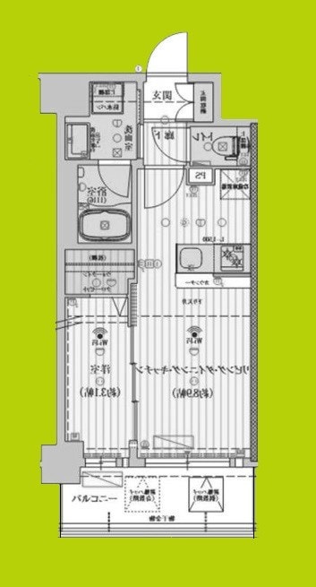 ファーストフィオーレ江坂ガーデンの物件間取画像