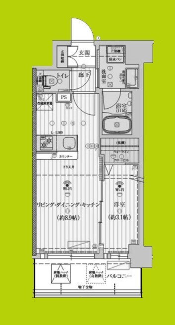 ファーストフィオーレ江坂ガーデンの物件間取画像