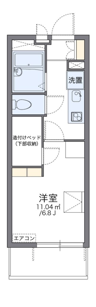 レオパレス上三ツ島の物件間取画像