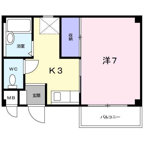 パル旭の物件間取画像