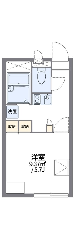 レオパレス香ヶ丘の物件間取画像