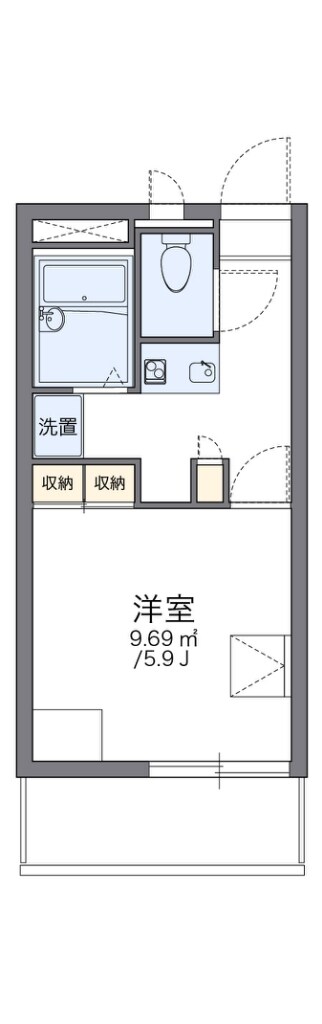 レオパレスシャトー花園の物件間取画像