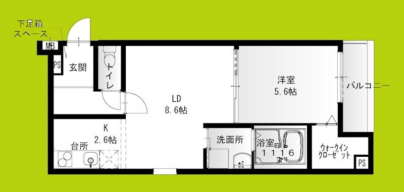 フジパレス池田石橋III番館の物件間取画像