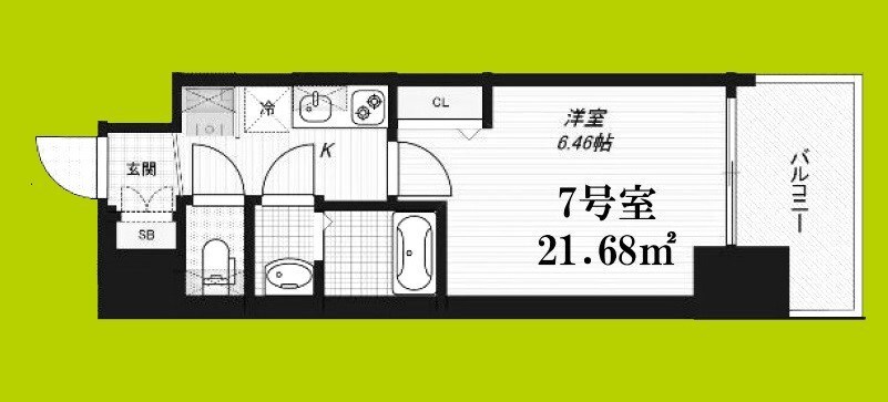 住之江公園レジデンスの物件間取画像