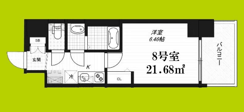 住之江公園レジデンスの物件間取画像