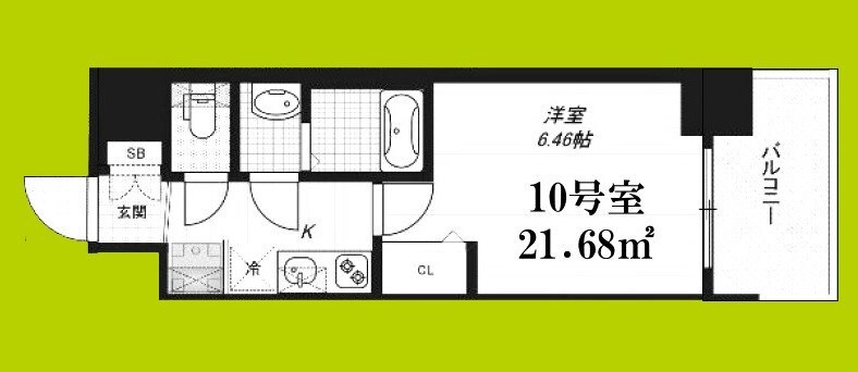 住之江公園レジデンスの物件間取画像