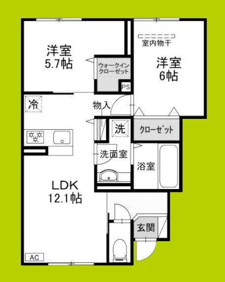 プティ・パレの物件間取画像