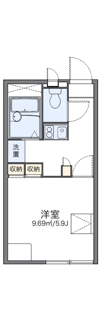 レオパレスコスタモールの物件間取画像