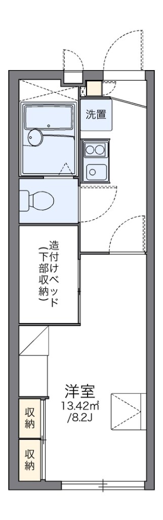 レオパレスルシェルブル金岡の物件間取画像