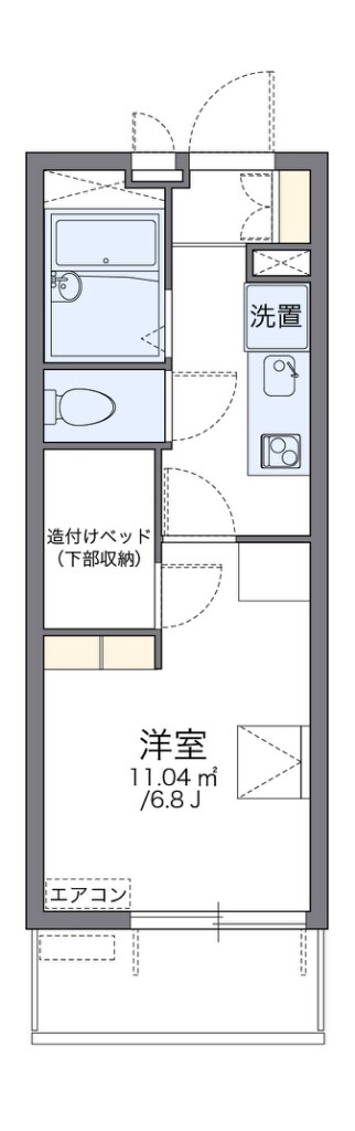 岸辺駅 徒歩12分 2階の物件間取画像