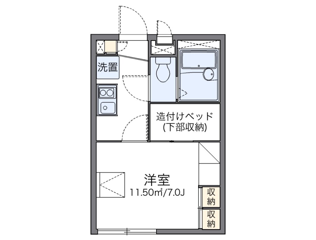 レオパレス沙祐奈の物件間取画像