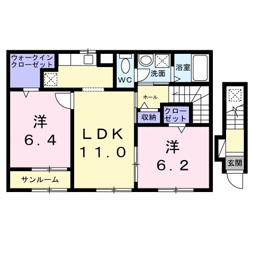 フロリアの物件間取画像