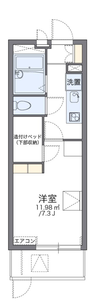 新石切駅 徒歩17分 1階の物件間取画像