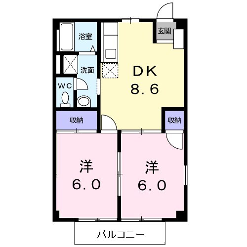 メゾンさつきの物件間取画像