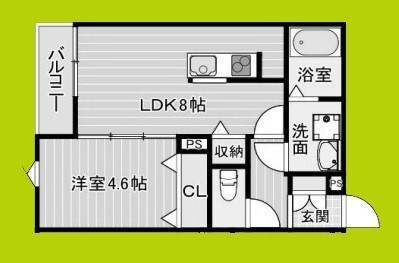 Riemon蛍池の物件間取画像