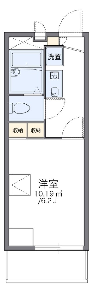 レオパレスフィスデファミーユの物件間取画像