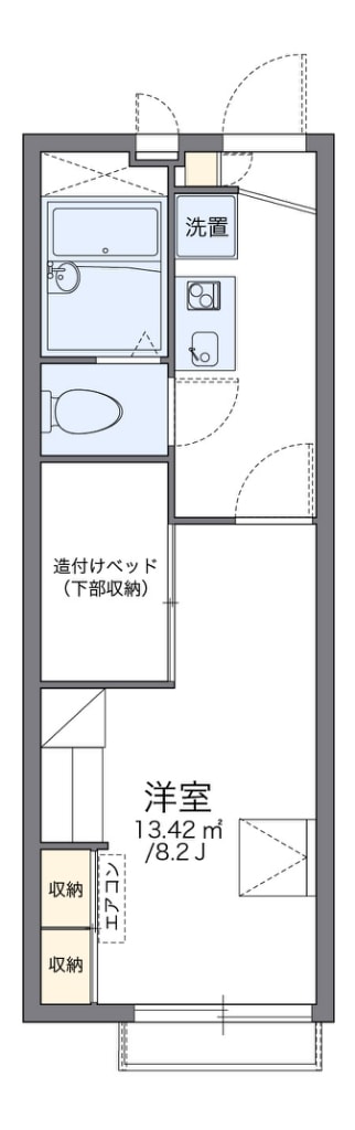 レオパレスクレール藤が尾IIの物件間取画像