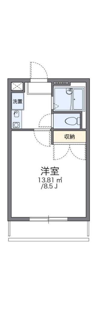 レオパレスＳＭＩＬＥの物件間取画像